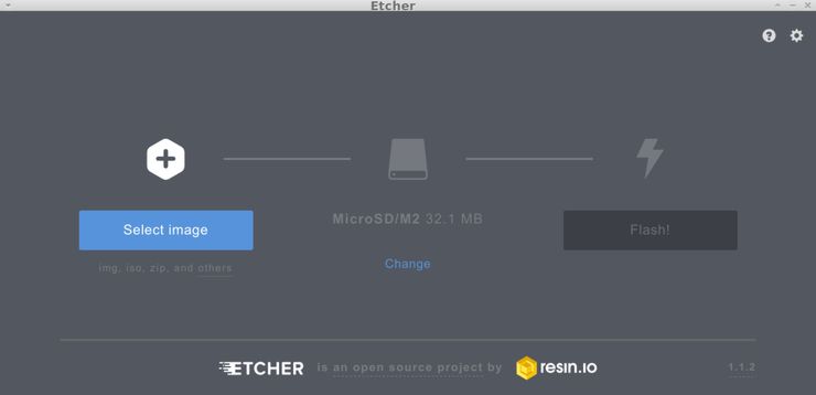 Etcher - Grabando la imagen de Raspbian en una tarjeta micro SD